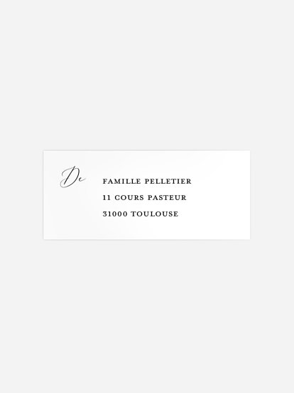 Étiquette expéditeur naissance Petit rêveur