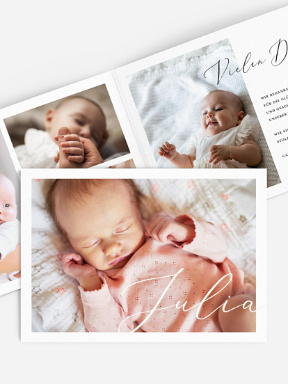 Geburtskarte Dream away