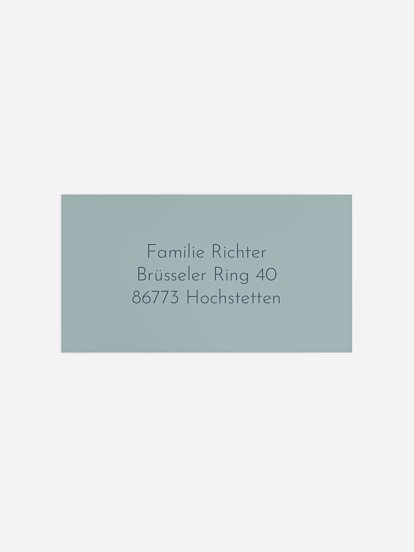 Empfängeraufkleber Geburt Lichtblick