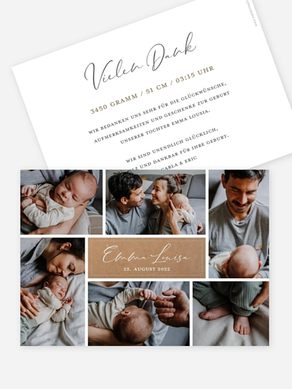 Geburtskarte Darling