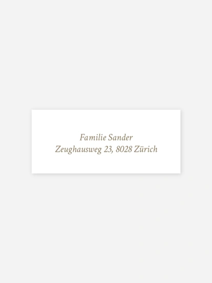 Absenderaufkleber Geburt Unser ganzes Glück