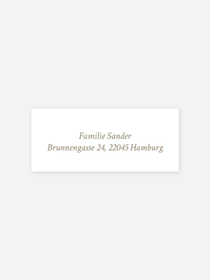 Absenderaufkleber Geburt Unser ganzes Glück