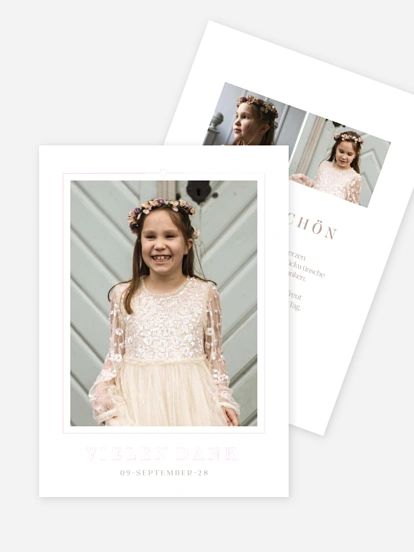 Danksagung Kommunion Ein Herz voller Liebe