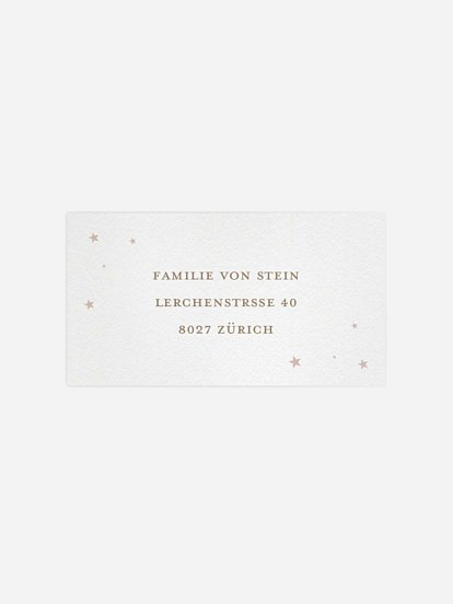 Empfängeraufkleber Geburt Like Magic