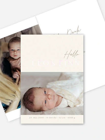 Geburtskarte Erstes Hallo