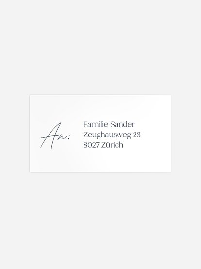 Empfängeraufkleber Geburt Erstes Hallo