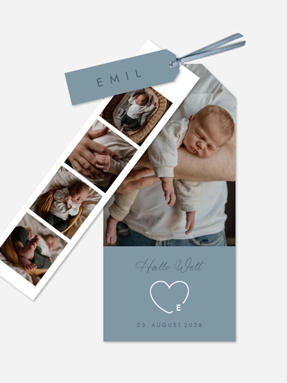 Geburtskarte Pures Herzensglück