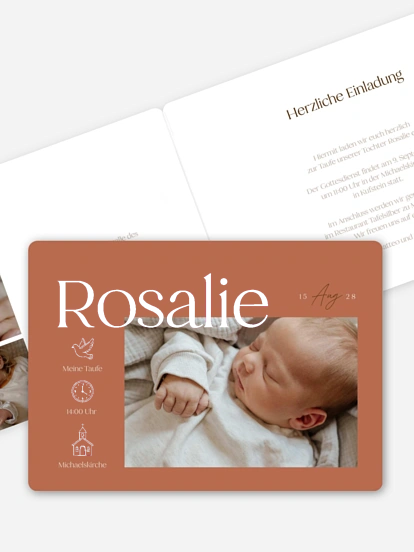 Taufeinladung Magie des Lebens