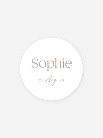 Aufkleber Geburt Magie des Lebens