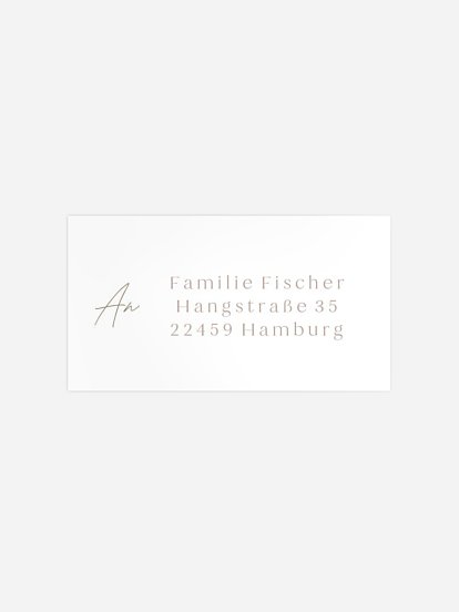 Empfängeraufkleber Geburt Magie des Lebens