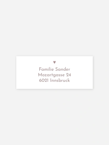 Absenderaufkleber Geburt Hallo Wunder