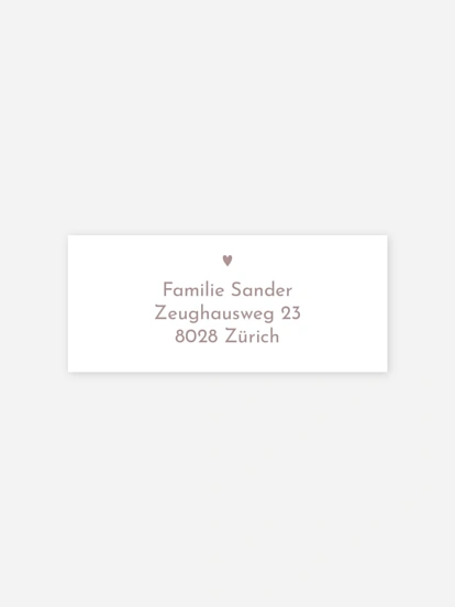 Absenderaufkleber Geburt Hallo Wunder