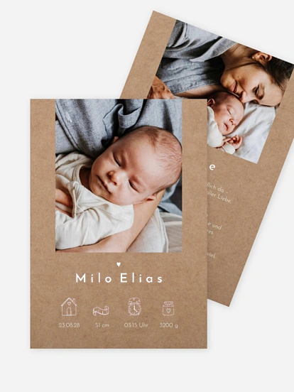 Geburtskarte Hallo Wunder