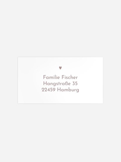 Empfängeraufkleber Geburt Hallo Wunder