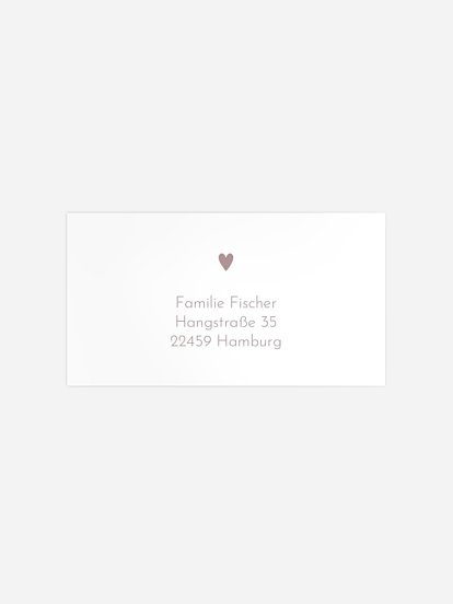 Empfängeraufkleber Taufe Hallo Wunder