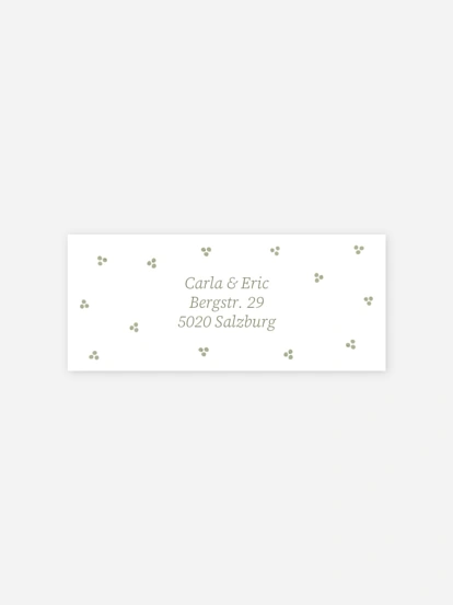 Absenderaufkleber Geburt Little Dots