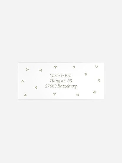 Absenderaufkleber Geburt Little Dots