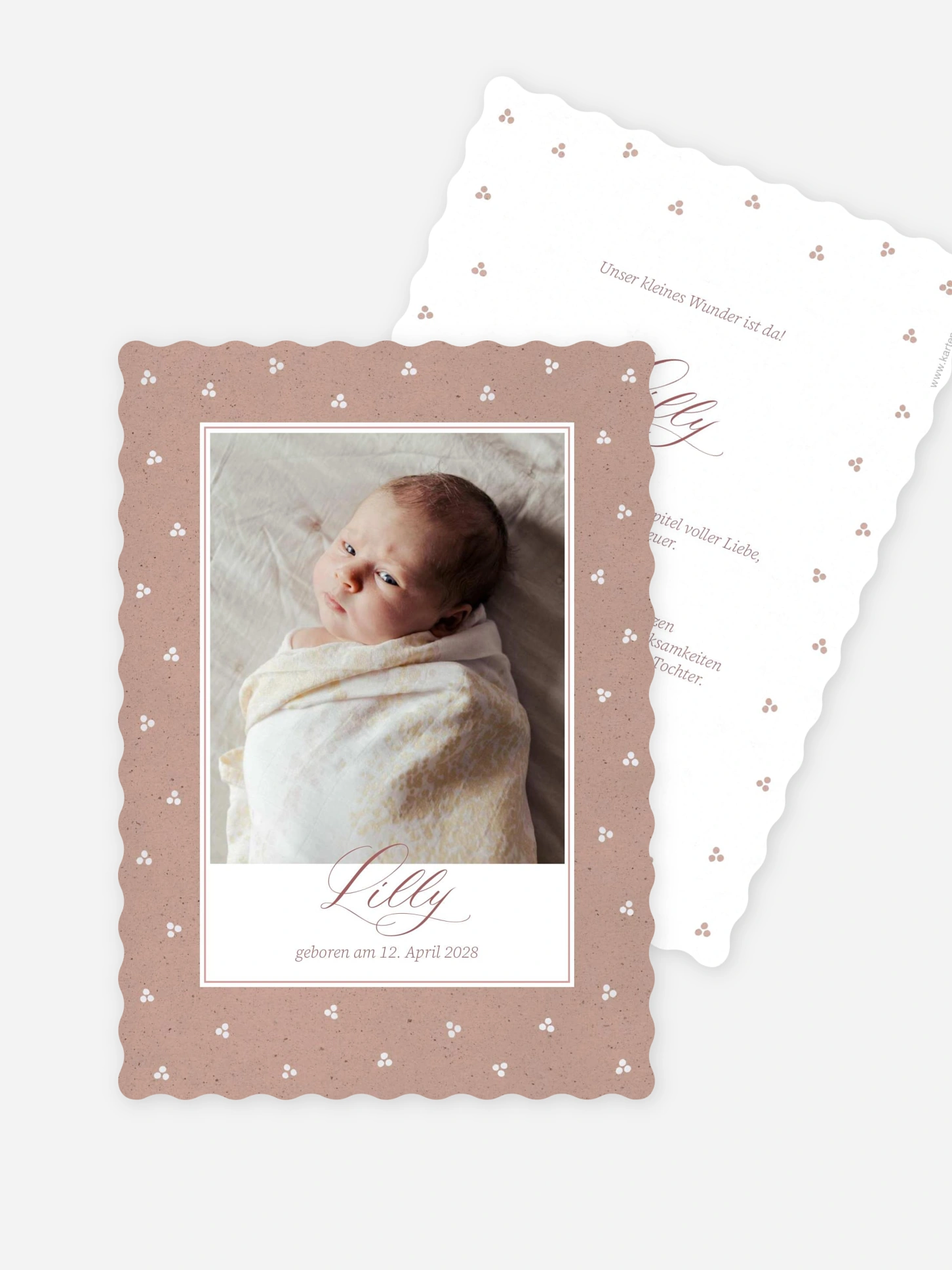 Geburtskarte Little Dots
