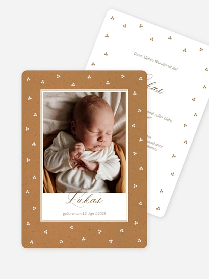 Geburtskarte Little Dots