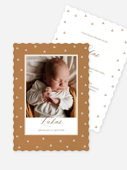 Geburtskarte Little Dots