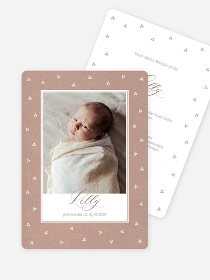 Geburtskarte Little Dots