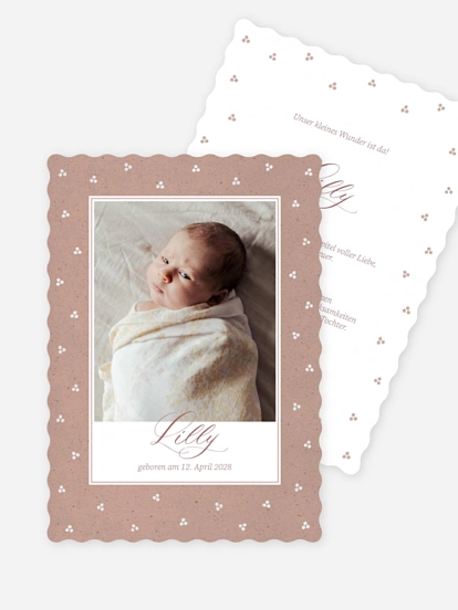 Geburtskarte Little Dots