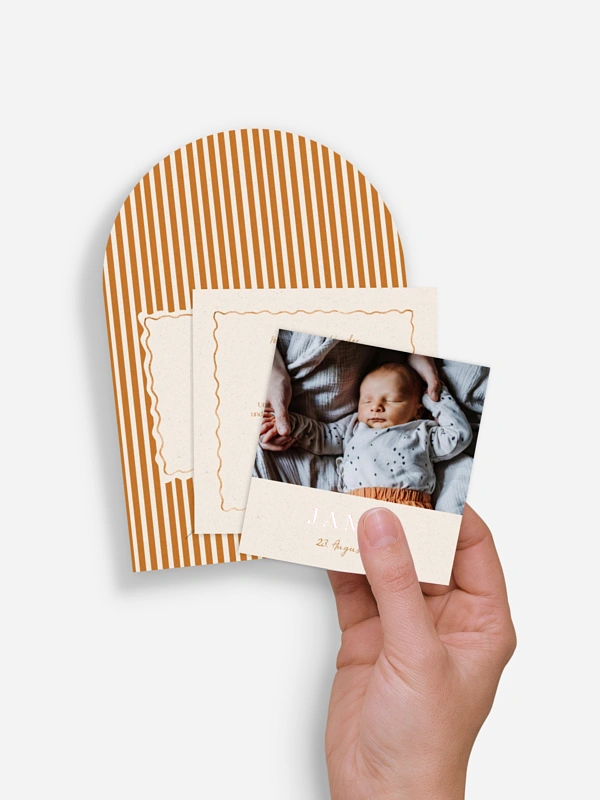 Geburtskarte Little Stripes
