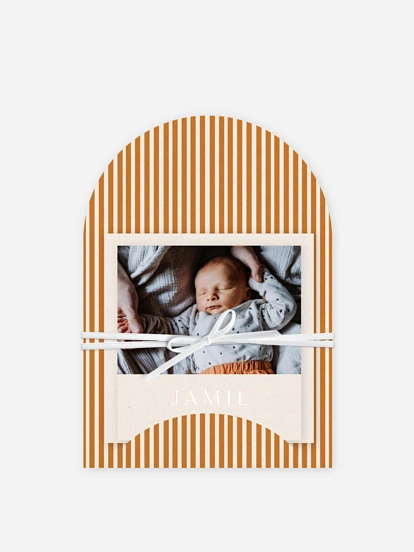 Geburtskarte Little Stripes