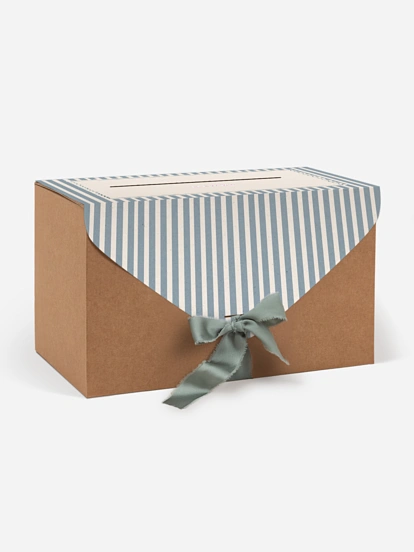 Kartenbox Taufe Little Stripes