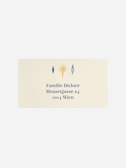 Empfängeraufkleber Geburt Manege frei