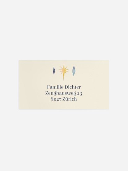 Empfängeraufkleber Geburt Manege frei