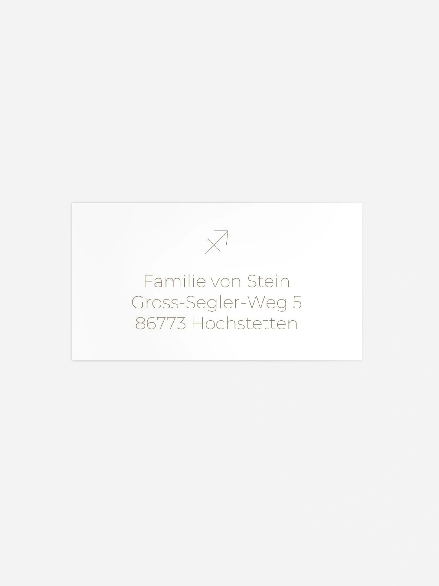 Empfängeraufkleber Geburt Sternzeichen Schütze