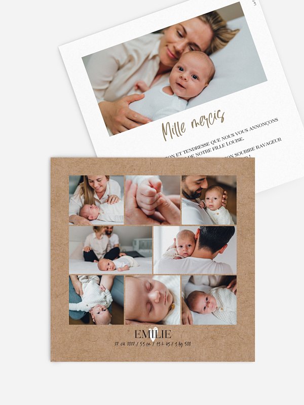 Faire-part naissance Fous de toi
