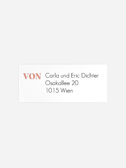 Absenderaufkleber Geburt Blessed