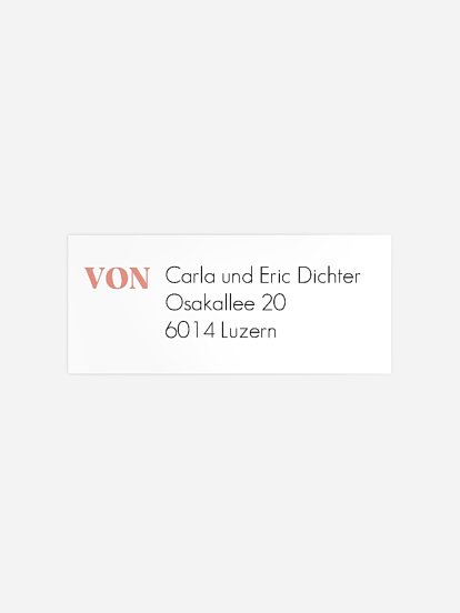 Absenderaufkleber Geburt Blessed