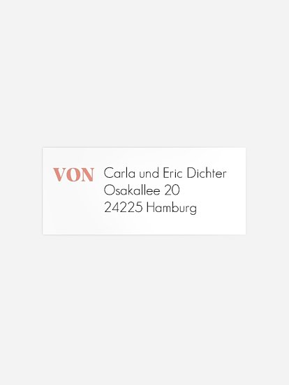 Absenderaufkleber Geburt Blessed