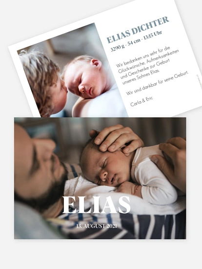 Geburtskarte Blessed