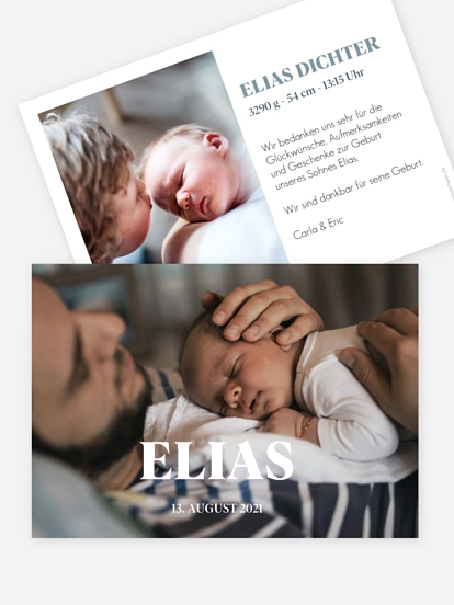 Geburtskarte Blessed