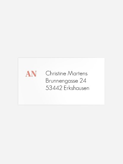 Empfängeraufkleber Geburt Blessed