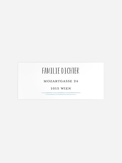 Absenderaufkleber Geburt Brightest Gift