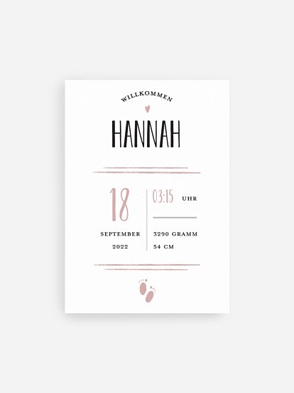 Poster Geburt Brightest Gift