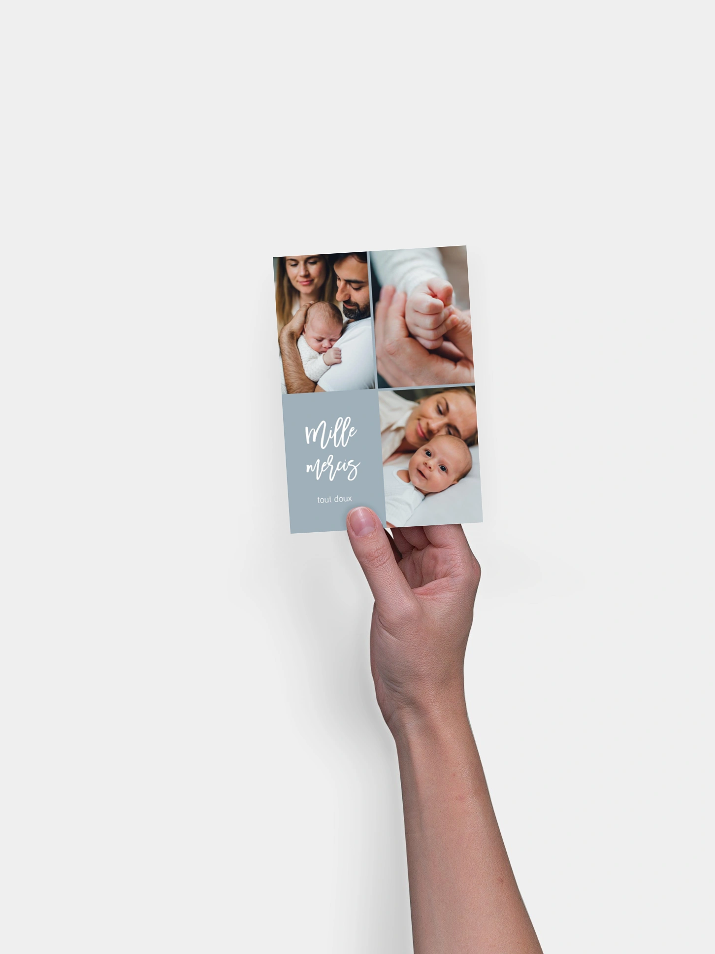 Carte remerciement naissance Bienvenue au monde