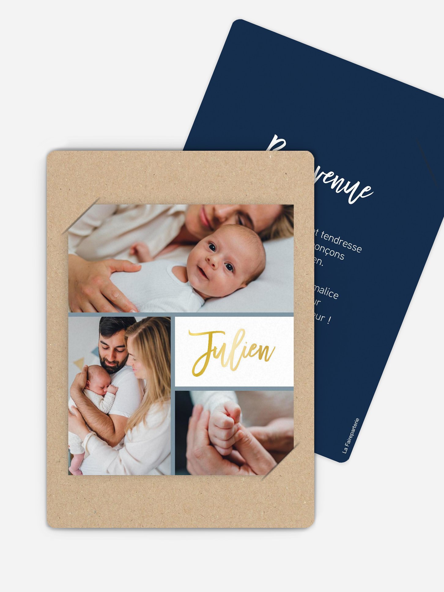 Faire-part naissance Bienvenue au monde