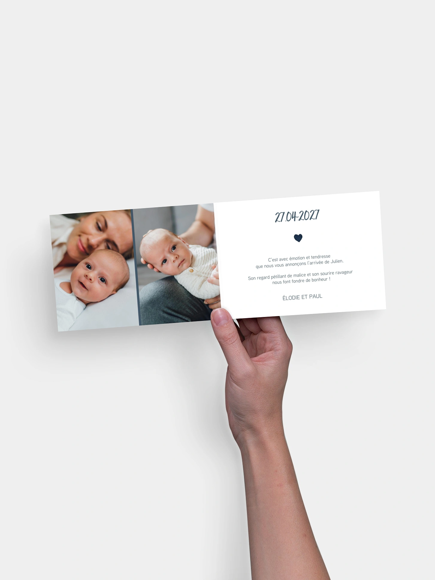 Faire-part naissance Bienvenue au monde