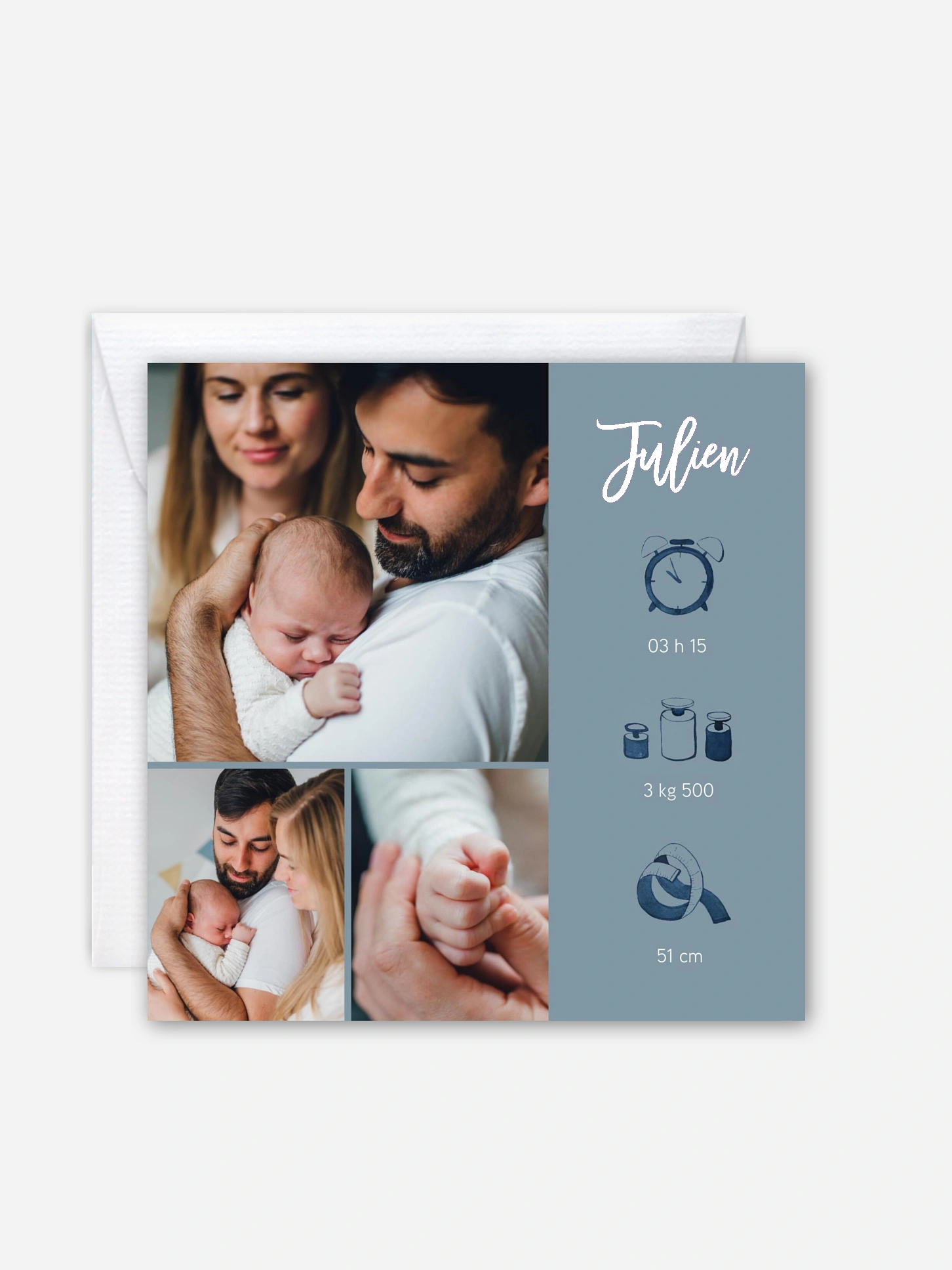 Faire-part naissance Bienvenue au monde