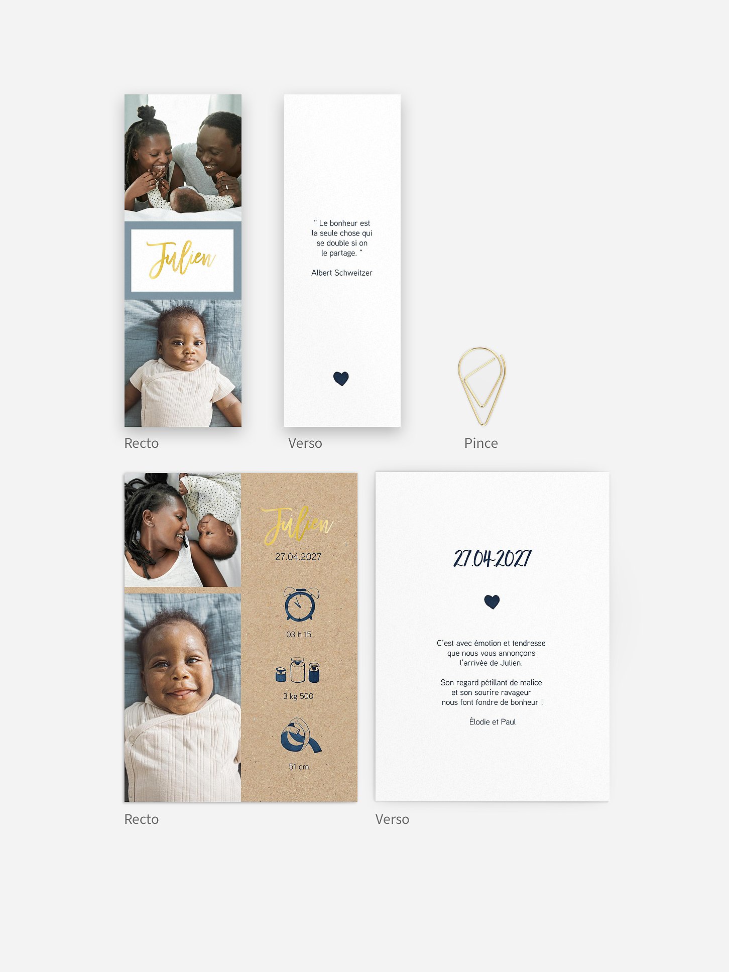 Faire-part naissance Bienvenue au monde
