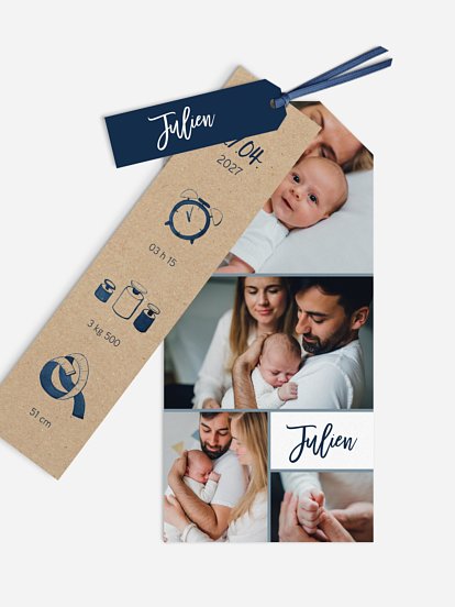 Faire-part naissance Bienvenue au monde