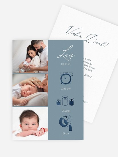 Geburtskarte Endlich da