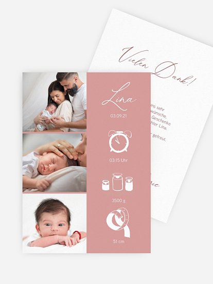 Geburtskarte Endlich da