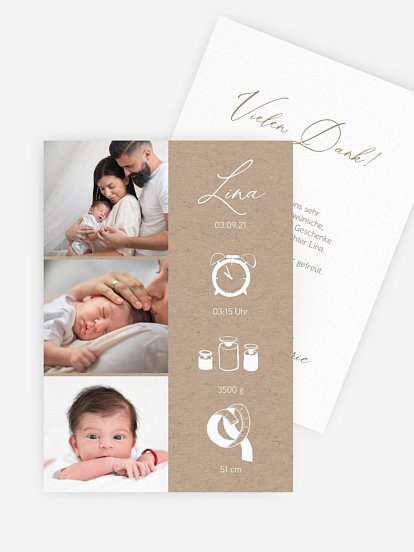 Geburtskarte Endlich da